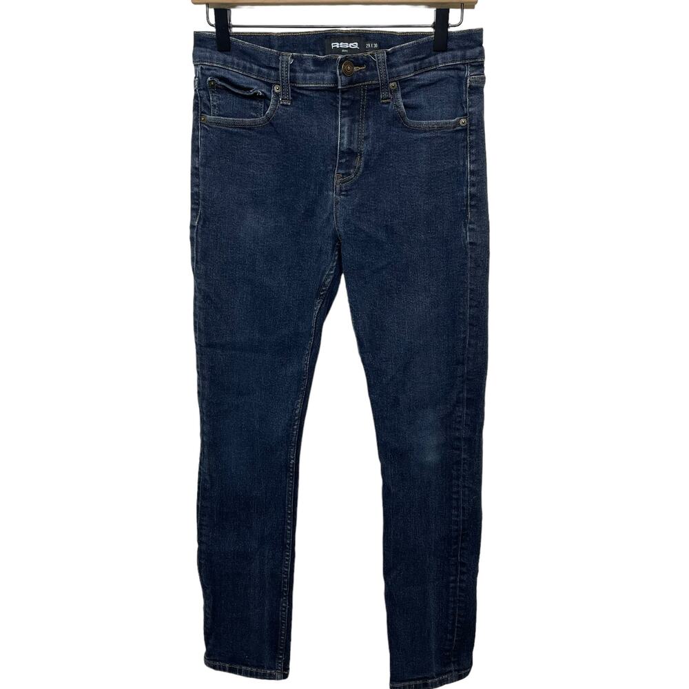 RSQ Men’s Dark Wash Skinny Jeans Denim Cotton Size 29x30